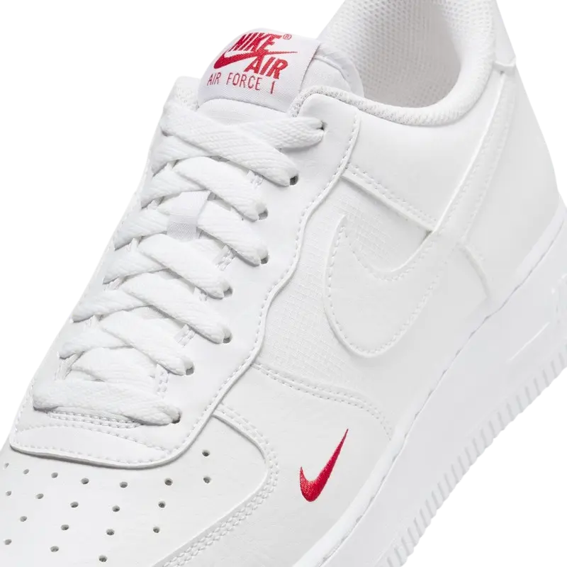 Air Force 1 Low SE White Red Mini Swoosh